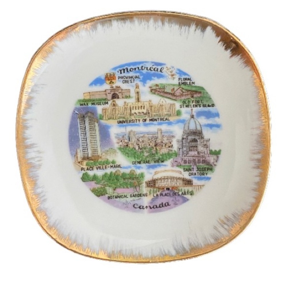 Vintage 1950 Montreal Collectors Plate